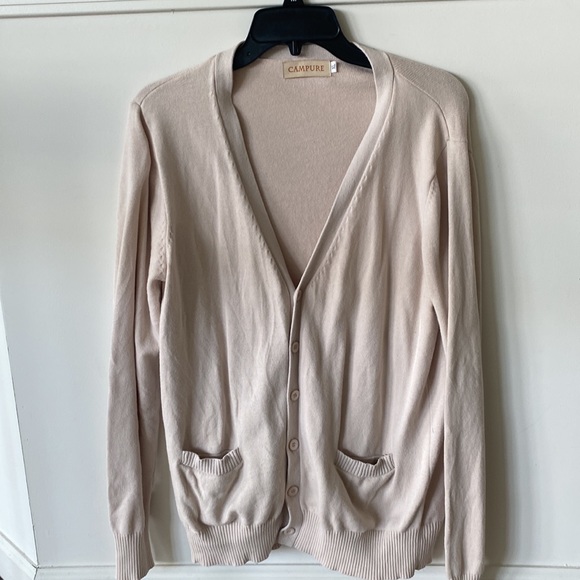 Cardigan, beige, sizeXL, but fits more like a medium/large - Picture 3 of 7